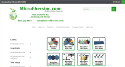 Desktop Screenshot of microfibersinc.com